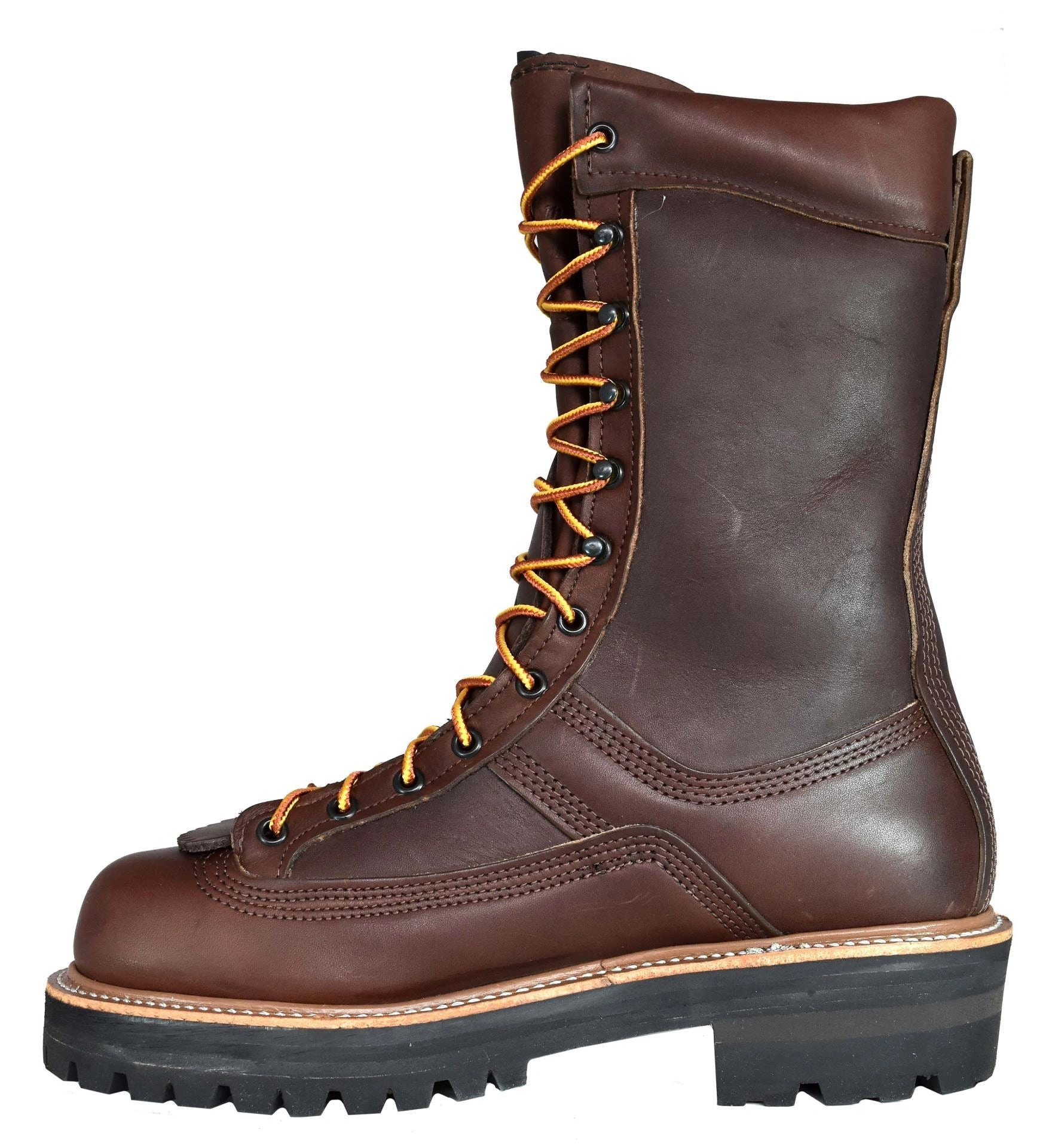 Echtes Leder Powerline: Derbe 10-Zoll-Stiefel für starke Typen. Stilvoll & robust, perfekt für Abenteuer!